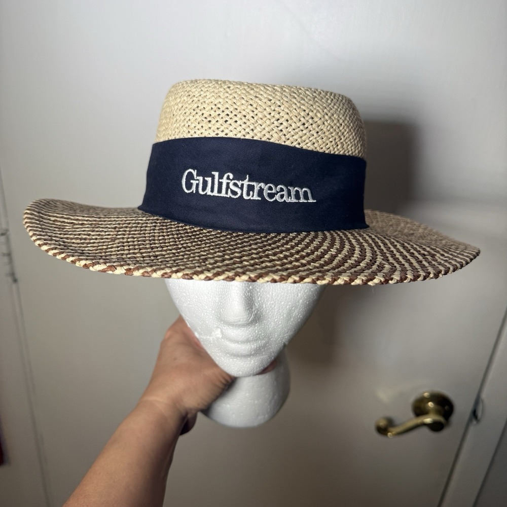 Gulfstream Ahead Gambler Straw Hat M/L Vacation UPF 50+